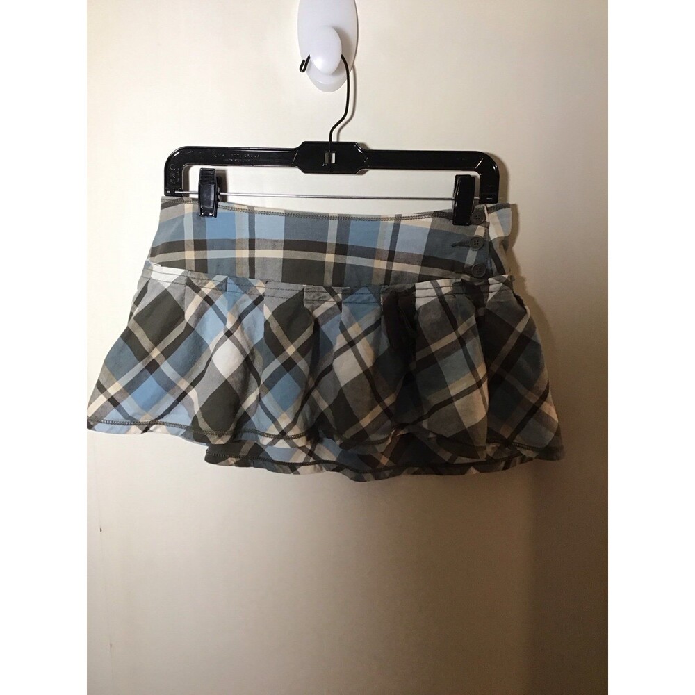 VTG Abercrombie &Fitch mini plaid preppy Y2K Academia skirt